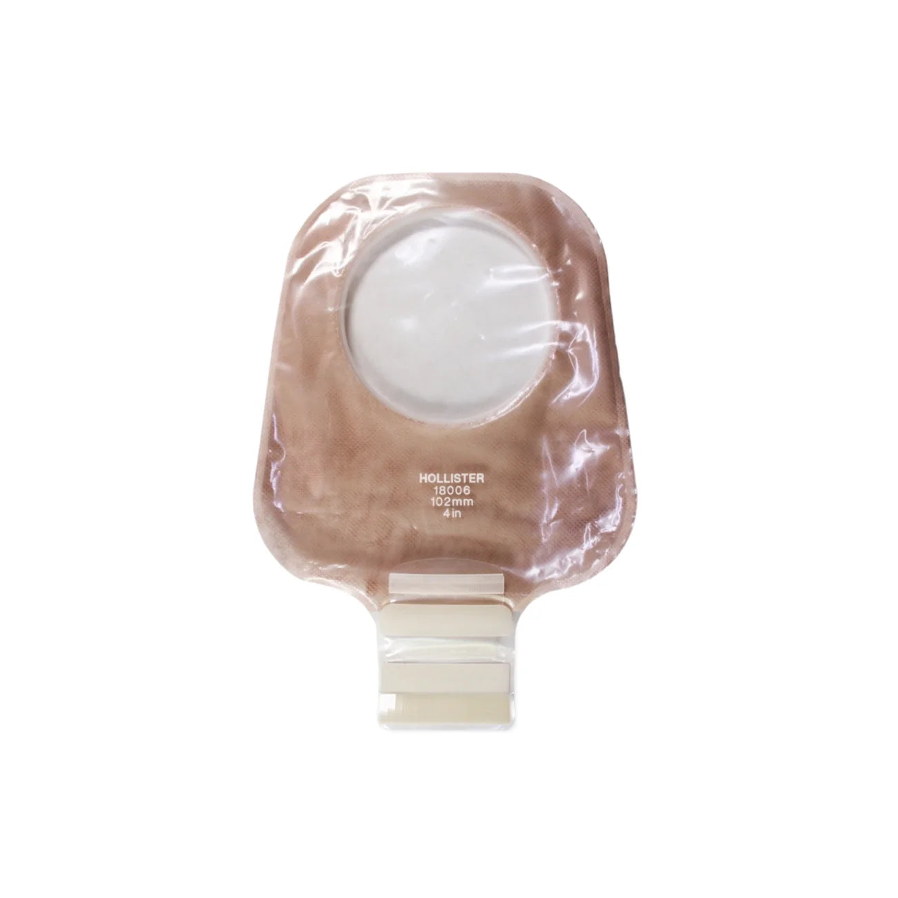 BOLSA COLOSTOMIA DE 2 PZAS NEW IMAGE S/FILTRO C/CIERRE ARO: 102MM / FRENTE: ULTRA TRANSPARENTE / REF: 18006