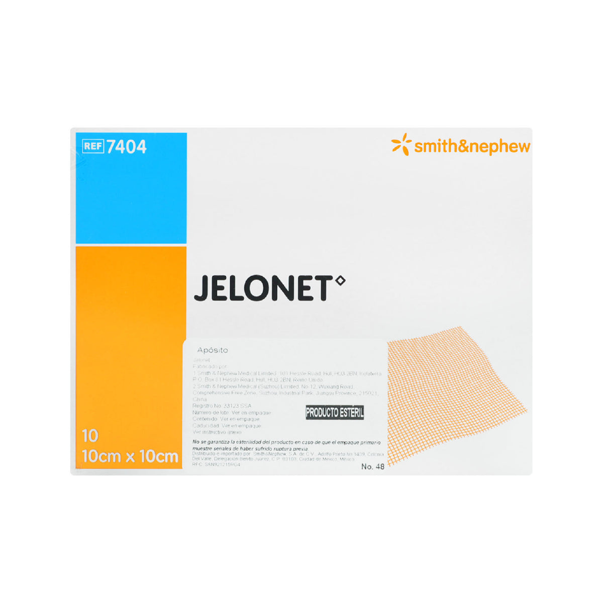 JELONET 10x10CM APÓSITO PRODUCTO ESTÉRIL 7409