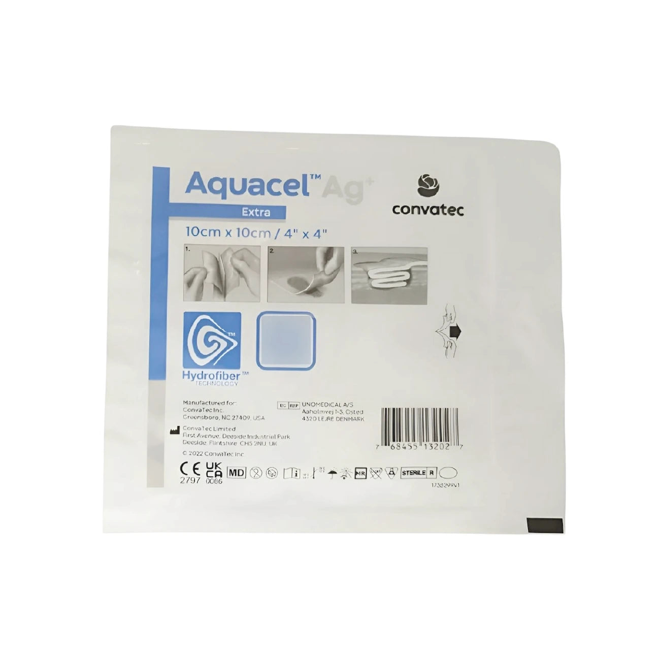 AQUACEL AG+ EXTRA APÓSITO CON TECNOLOGÍA HIDROFIBRA