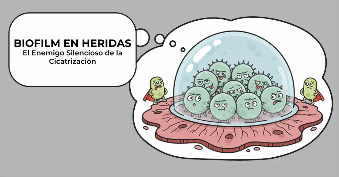 Biofilm en heridas: el enemigo silencioso de la cicatrización
