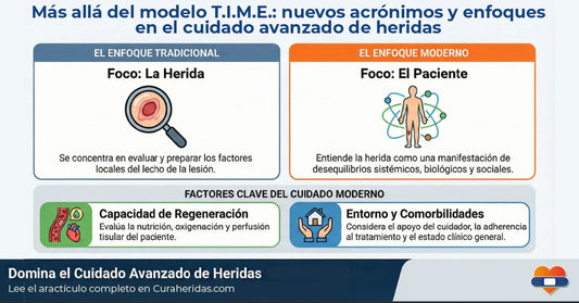 Más allá del modelo T.I.M.E.: nuevos acrónimos y enfoques en el cuidado avanzado de heridas