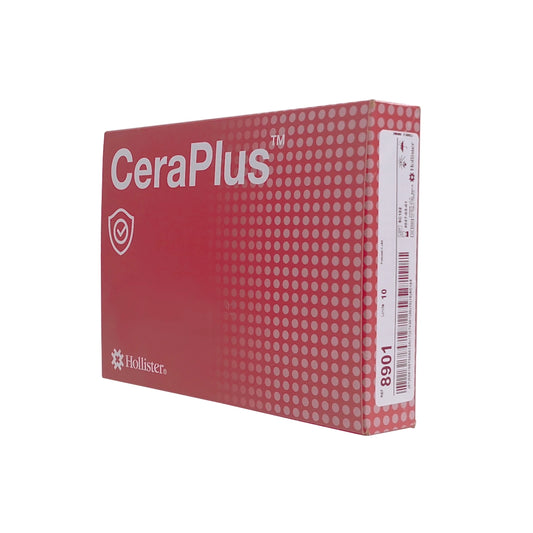 BOLSA COLOSTOMIA DE 1 PIEZA PLANA CERAPLUS CON FILTRO CON MARCO REF:8901