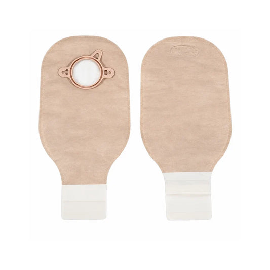 BOLSA COLOSTOMIA 18182 DE 2 PZAS NEW IMAGE CON FILTRO CON CIERRE ARO: 44mm FRENTE: BEIGE