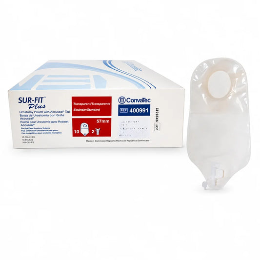BOLSA 400991 UROSTOMÍA TRANSPARENTE SUR-FIT PLUS ARO 57 MM