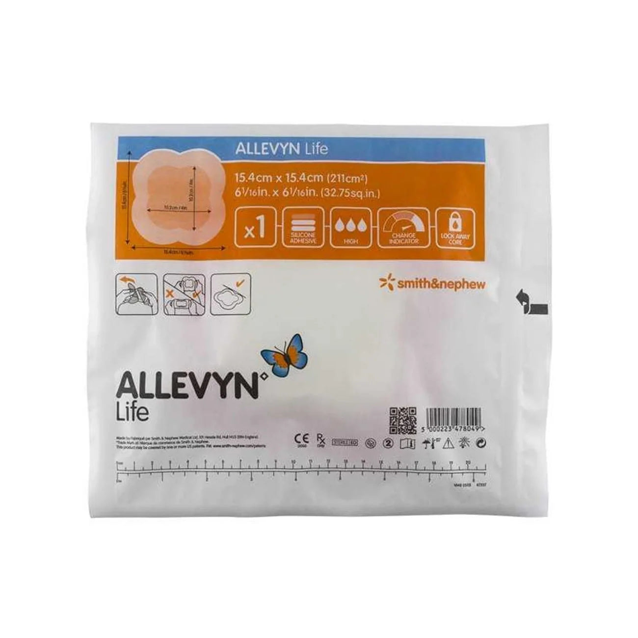 ALLEVYN LIFE APÓSITO HIDROCELULAR ADHESIVO DE SILICONA