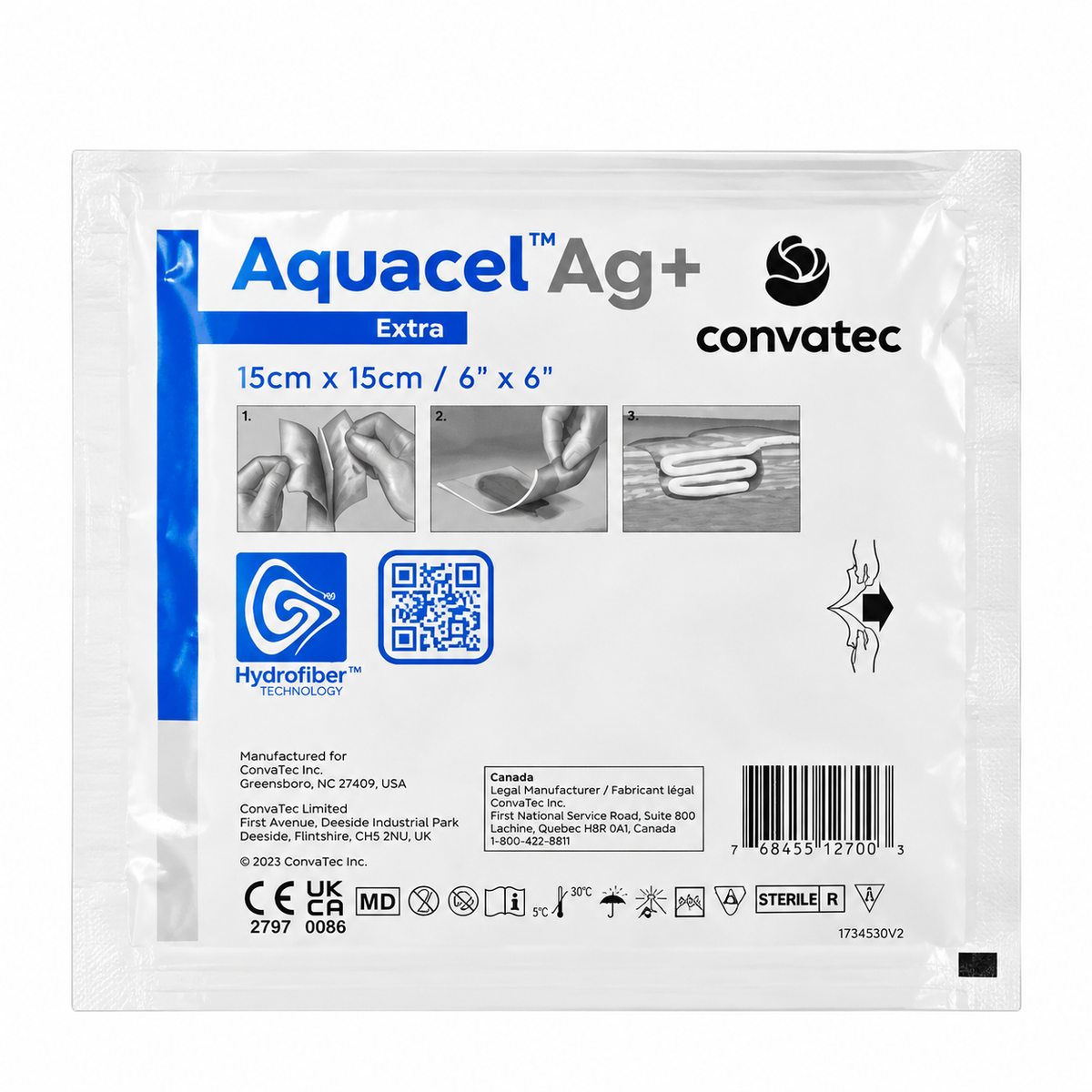 Aquacel Ag+ Extra 15x15 cm 413568