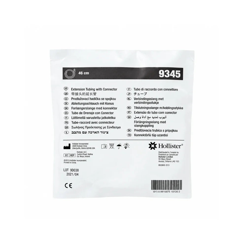 TUBO 9345 DE DRENAJE CON CONECTOR SIN LÁTEX 46 CM