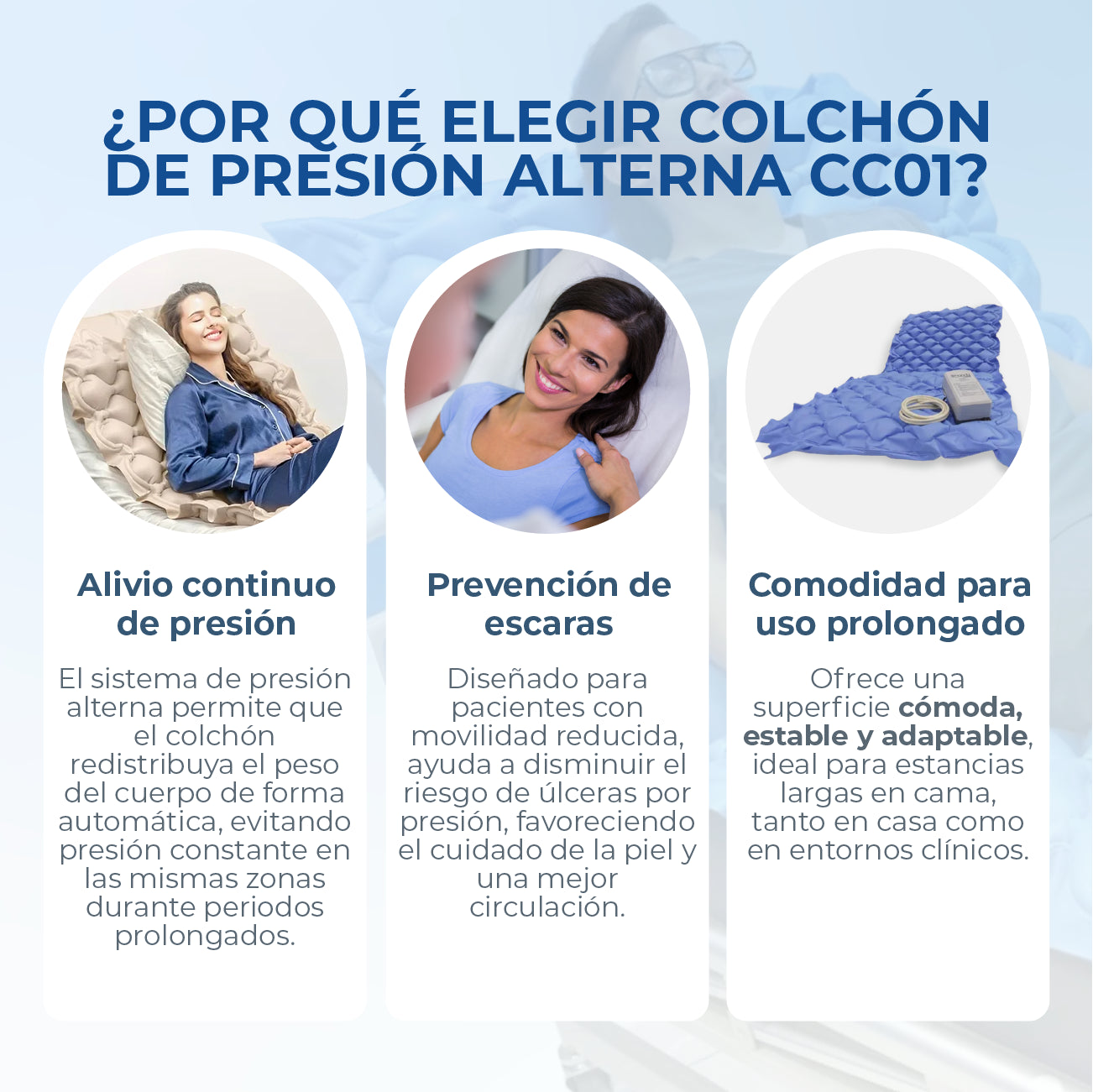 COLCHÓN ANTIESCARAS