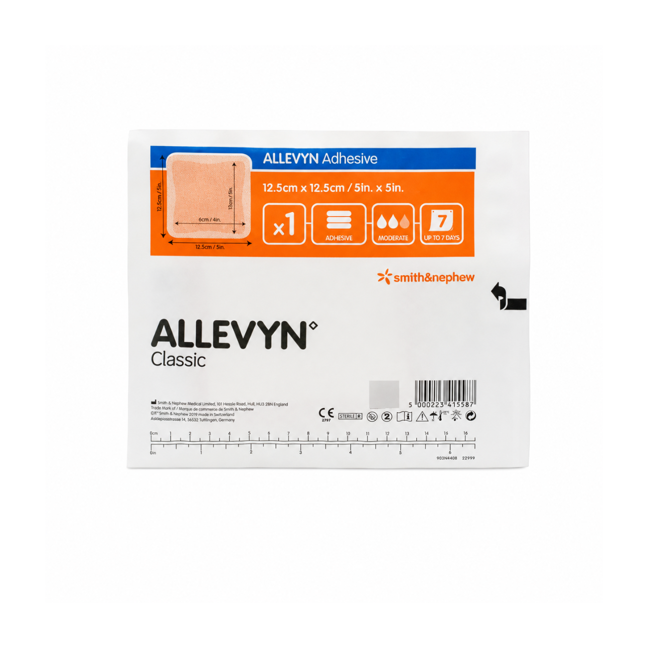 ALLEVYN ADHESIVO 12.5x12.5 cm REF:66000044