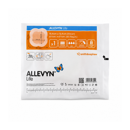 ALLEVYN LIFE 15.4x15.4cm APÓSITO HIDROCELULAR ADHESIVO DE SILICONA 66801069