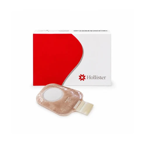 BOLSA COLOSTOMIA 18006 DE 2 PZAS NEW IMAGE SIN FILTRO CON CIERRE ARO:102MM FRENTE:ULTRA TRANSPARENTE