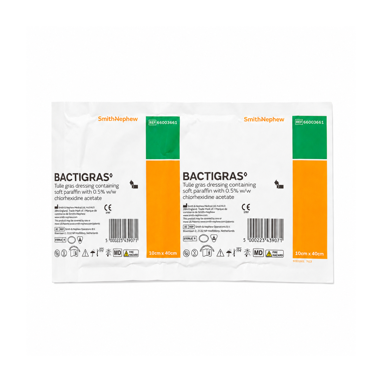 BACTIGRAS 10x40CM GASA PARAFINADA