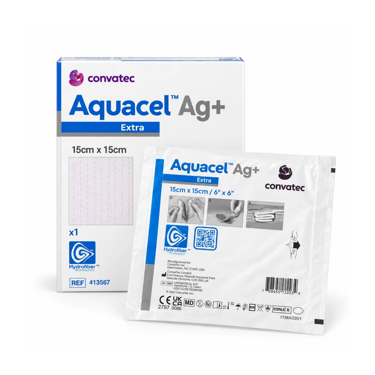 Aquacel Ag+ Extra 15x15 cm 413568