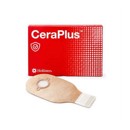 BOLSA COLOSTOMIA 18184 DE 2 PZAS CON FILTRO CON CIERRE ARO: 70MM FRENTE: BEIGE
