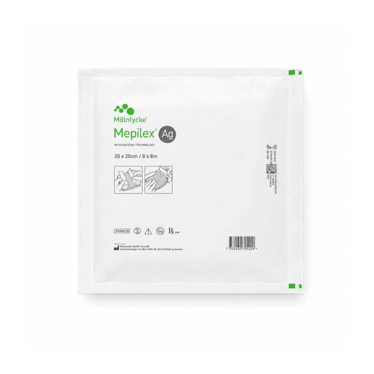 MEPILEX AG 20X20cm