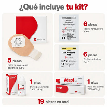 Kit Inicial Para Paciente Ostomizado Pediátrico