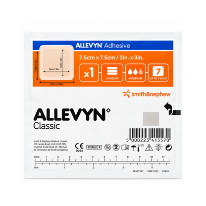ALLEVYN ADHESIVO 7.5x7.5 cm REF:66000043